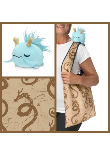 Fantasy Dragon Plushie Tote Bag - TeeTurtle